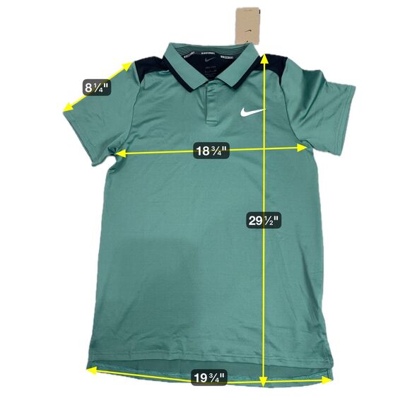 Nike Court Advantage Dri-FIT Tennis Polo tp Green Men's Small FD5317 361 NEW - Picture 2 of 8